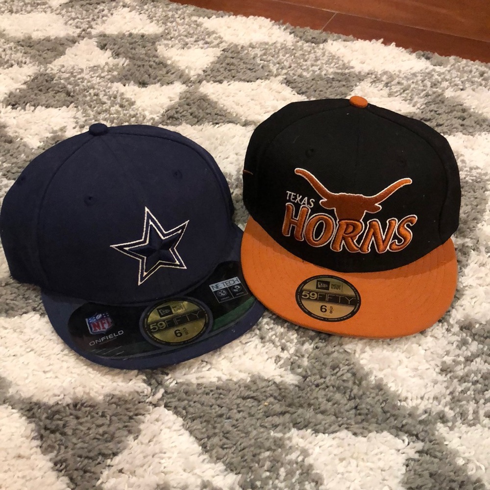 Cowboys and Longhorns hats